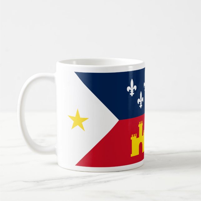 Flag of Acadiana Coffee Mug (Left)