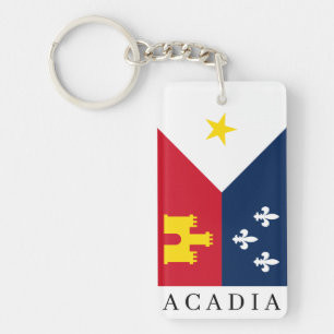 Flag of Acadiana Keychain