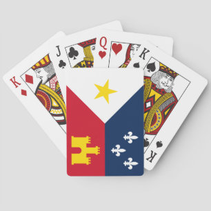 Flag of Acadiana, Louisiana Playing Cards