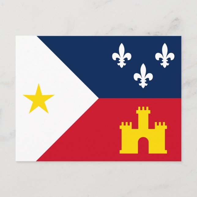 Flag of Acadiana Postcard (Front)