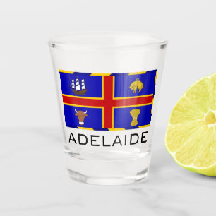 Flag of Adelaide, Australia Shot Glass