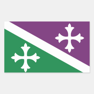 Flag of Adjuntas, Puerto Rico Rectangular Sticker