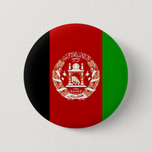Flag of Afghanistan 6 Cm Round Badge