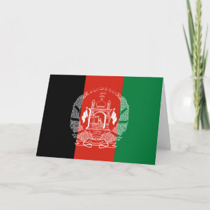 Flag of Afghanistan Card
