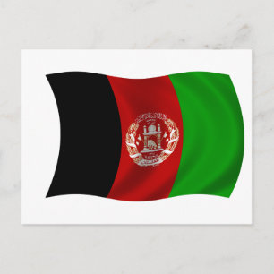 Flag of Afghanistan Postcard