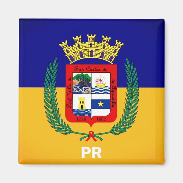 Flag of Aguadilla, Puerto Rico Magnet (Front)