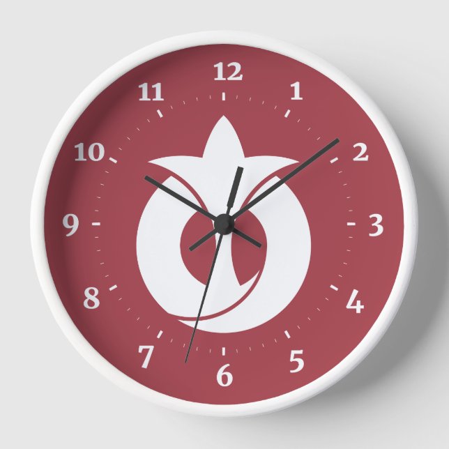 Flag of Aichi Prefecture, Japan Clock (Front)