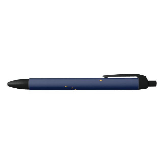 Flag of Alaska Black Ink Pen (Top)