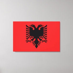 Flag of Albania Canvas Print