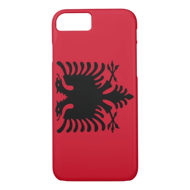 Flag of Albania Case-Mate iPhone Case (Back)