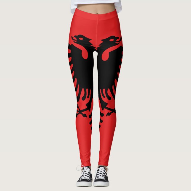 Flag of Albania Leggings (Front)
