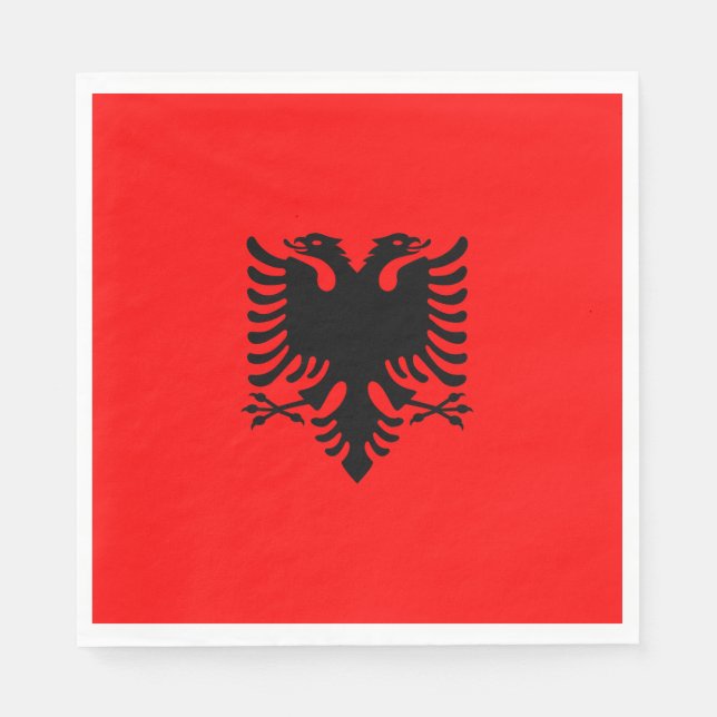 Flag of Albania Napkin (Front)