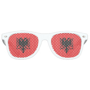 Flag of Albania Retro Sunglasses