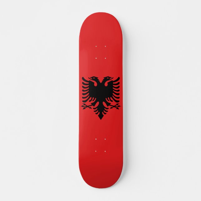 Flag of Albania Skateboard (Front)