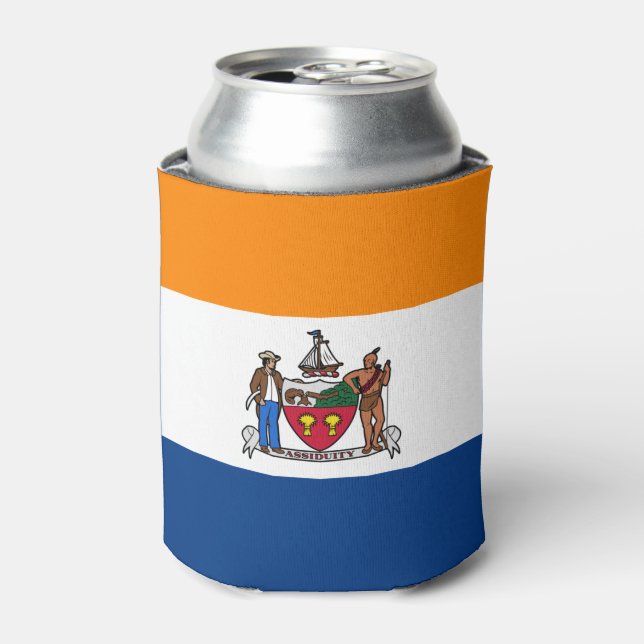 Flag of Albany, New York Can Cooler (Can Front)