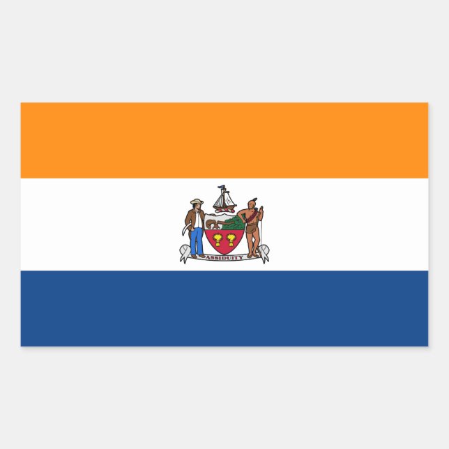 Flag of Albany, New York Rectangular Sticker (Front)