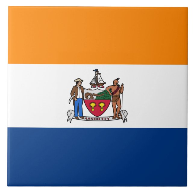 Flag of Albany (New York) Tile (Front)