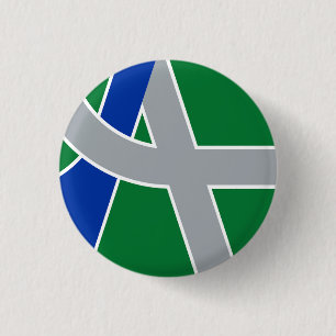 Flag of Albany, Oregon 3 Cm Round Badge
