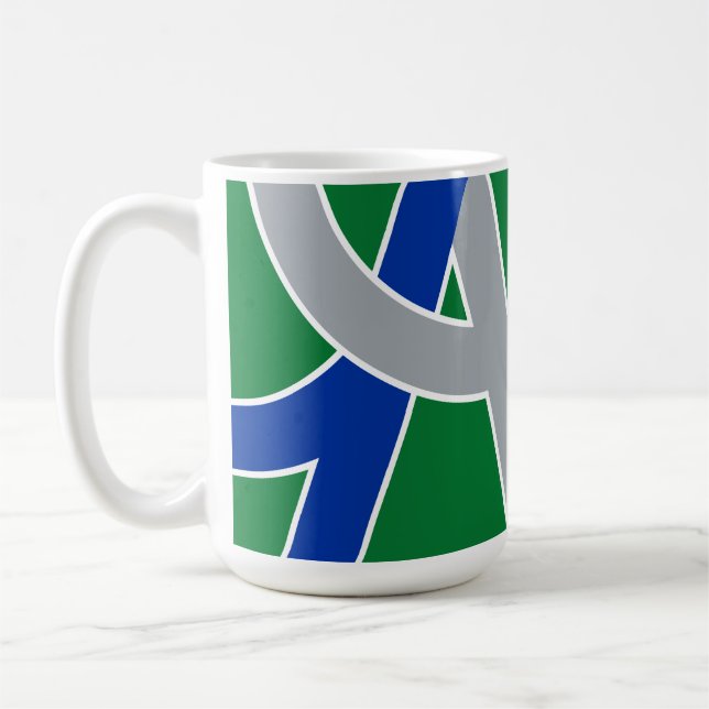Flag of Albany, Oregon Coffee Mug (Left)