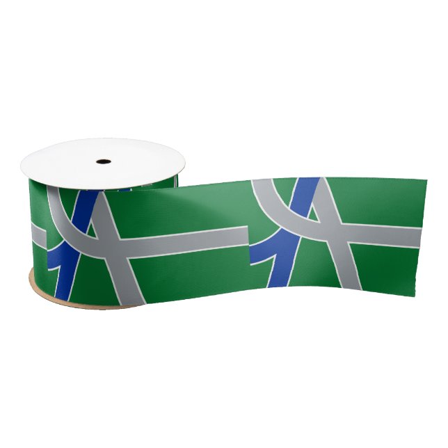 Flag of Albany, Oregon Satin Ribbon (Spool)