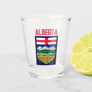 Flag of Alberta - CANADA Shot Glass