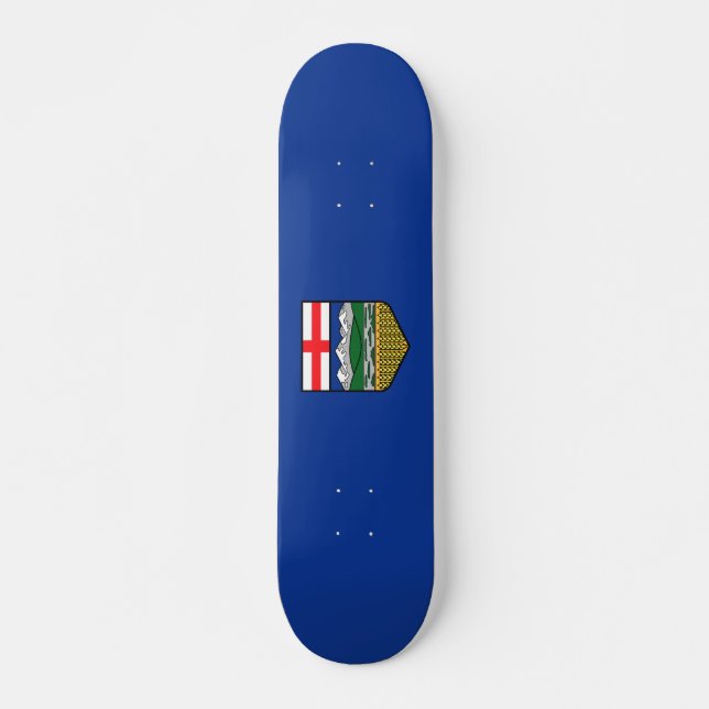 Flag of Alberta - CANADA Skateboard (Front)