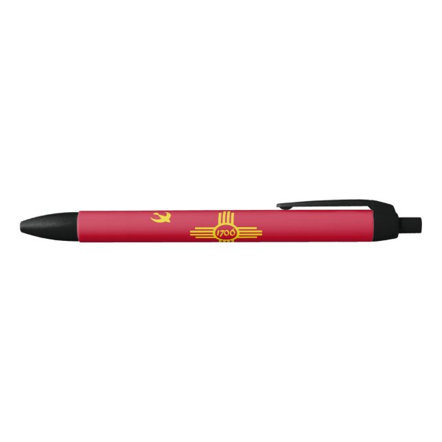 Flag of Albuquerque (New Mexico) Black Ink Pen (Top)