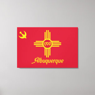 Flag of Albuquerque (New Mexico) Canvas Print