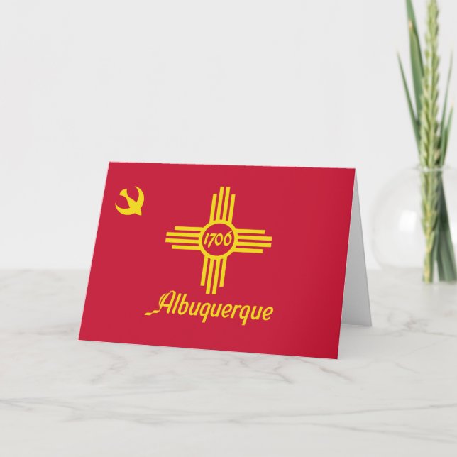 Flag of Albuquerque (New Mexico) Card (Front)