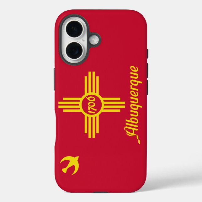 Flag of Albuquerque, New Mexico Case-Mate iPhone Case (Back)