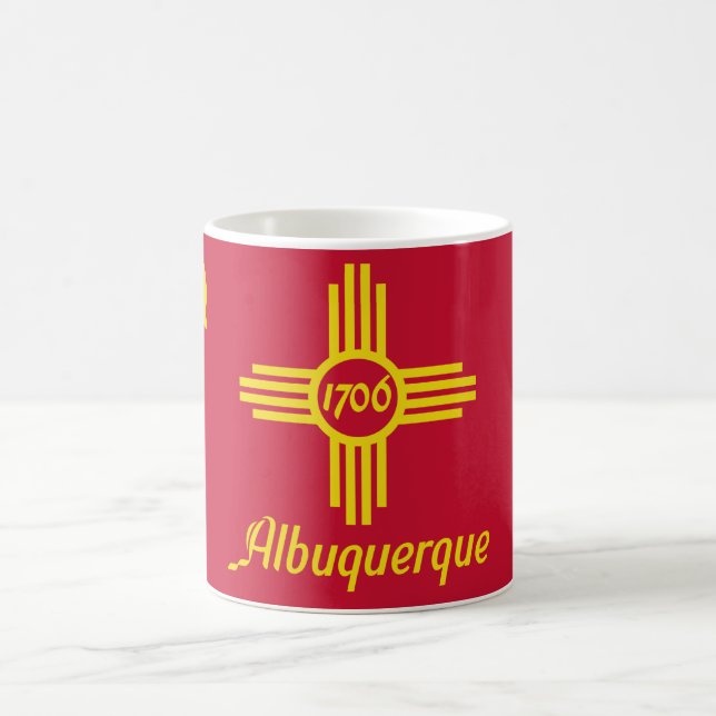 Flag of Albuquerque (New Mexico) Coffee Mug (Center)
