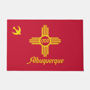 Flag of Albuquerque (New Mexico) Doormat