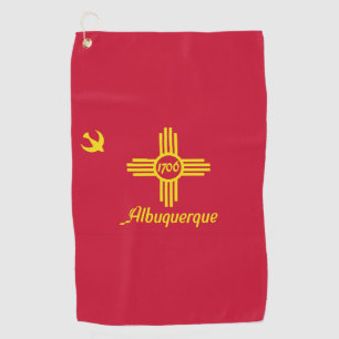 Flag of Albuquerque, New Mexico Golf Towel