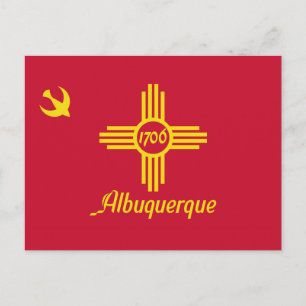 Flag of Albuquerque (New Mexico) Postcard