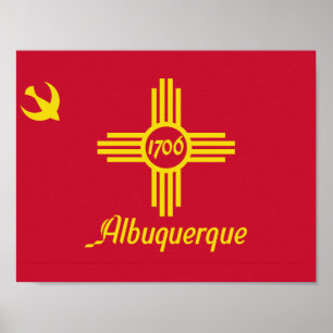 Flag of Albuquerque, New Mexico Poster