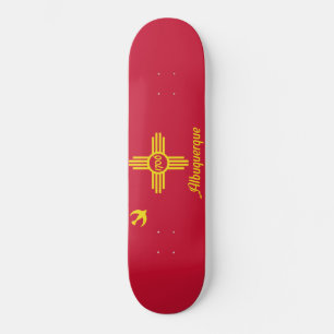 Flag of Albuquerque (New Mexico) Skateboard