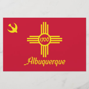 Flag of Albuquerque (New Mexico) Stationery
