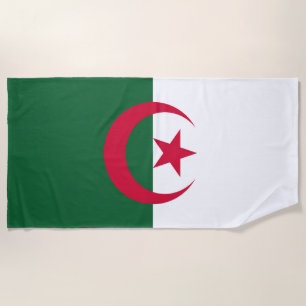 Flag of Algeria Beach Towel