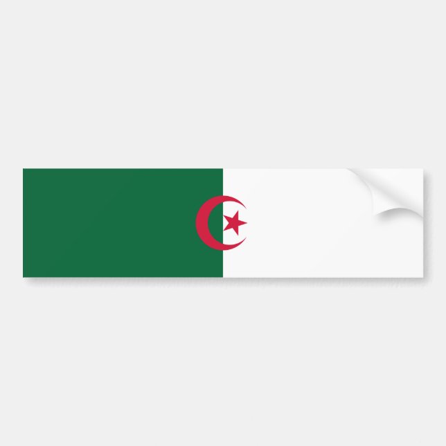 Flag of Algeria Bumper Sticker (Front)