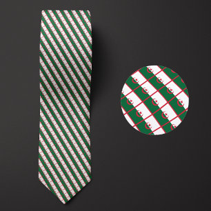 Flag of Algeria Pattern Tie