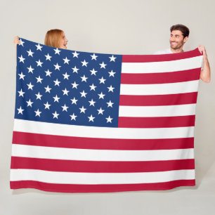 Flag of America American Army USA large Fleece Blanket