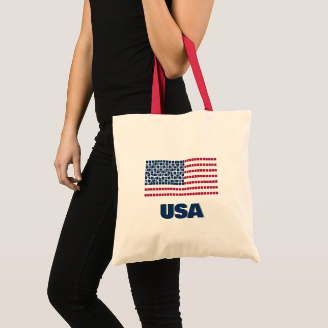 Flag of America Tote Bag (Front (Product))