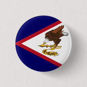 Flag of American Samoa 3 Cm Round Badge