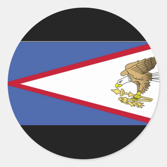 Flag of American Samoa Classic Round Sticker (Front)