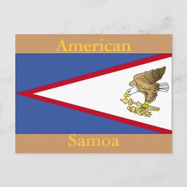 Flag of American Samoa Postcard (Front)