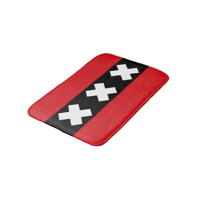 Flag of Amsterdam Bath Mat (Angled)