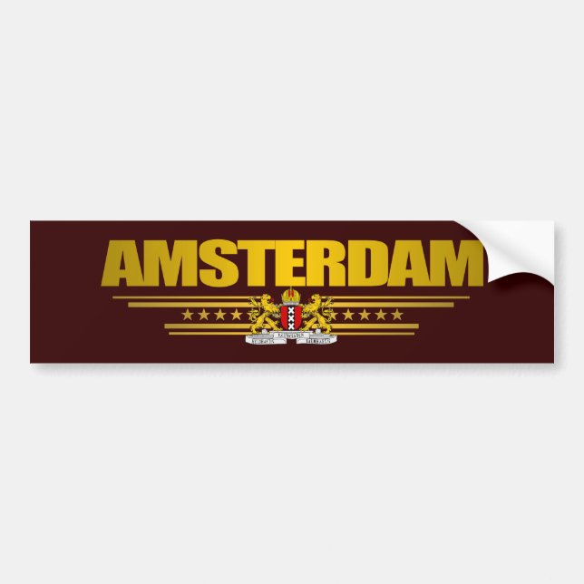 Flag of Amsterdam Bumper Sticker (Front)