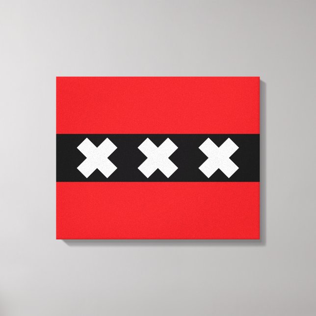 Flag of Amsterdam Canvas Print (Front)
