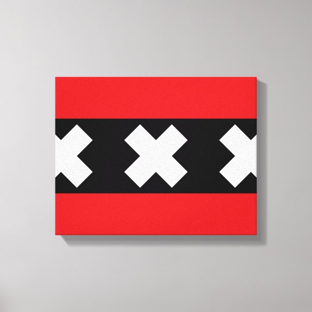 Flag of Amsterdam Canvas Print (Front)