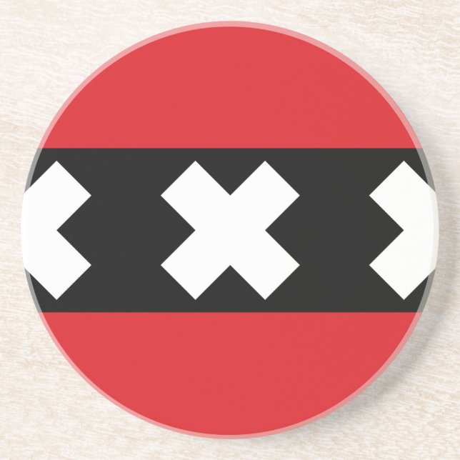 Flag of Amsterdam Coaster (Front)